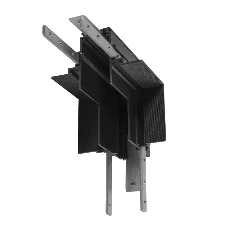 SLV Onderdeel | L-verbinder mechanisch | 48V TRACK | voor inbouwrail diep | stereo | zwart