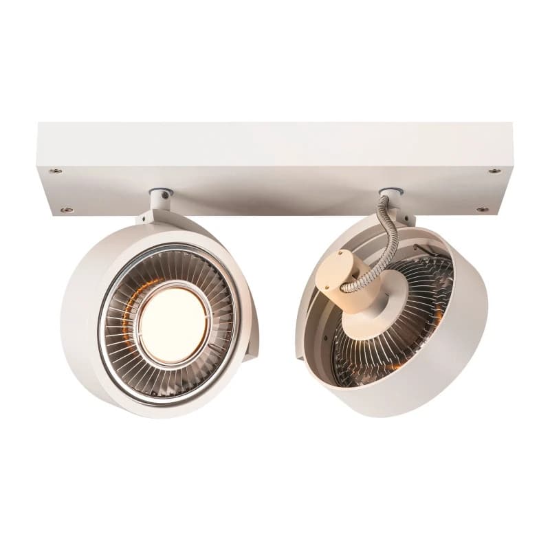 SLV LED Plafondlamp | 2X GU10 Max 75W  | IP20 Dimbaar Wit | KALU thumbnail 2