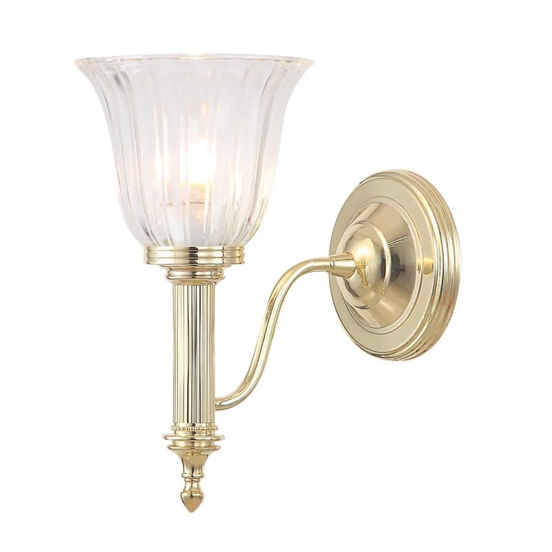 Elstead Lighting LED Badkamerarmatuur Carroll | 3W 3000K 300Lm 830 | IP44 | Dimbaar | Polished Brass