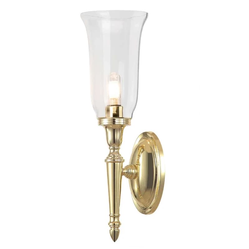 Elstead Lighting LED Badkamerarmatuur Dryden | 3W 3000K 300Lm 830 | IP44 | Dimbaar | Polished Brass