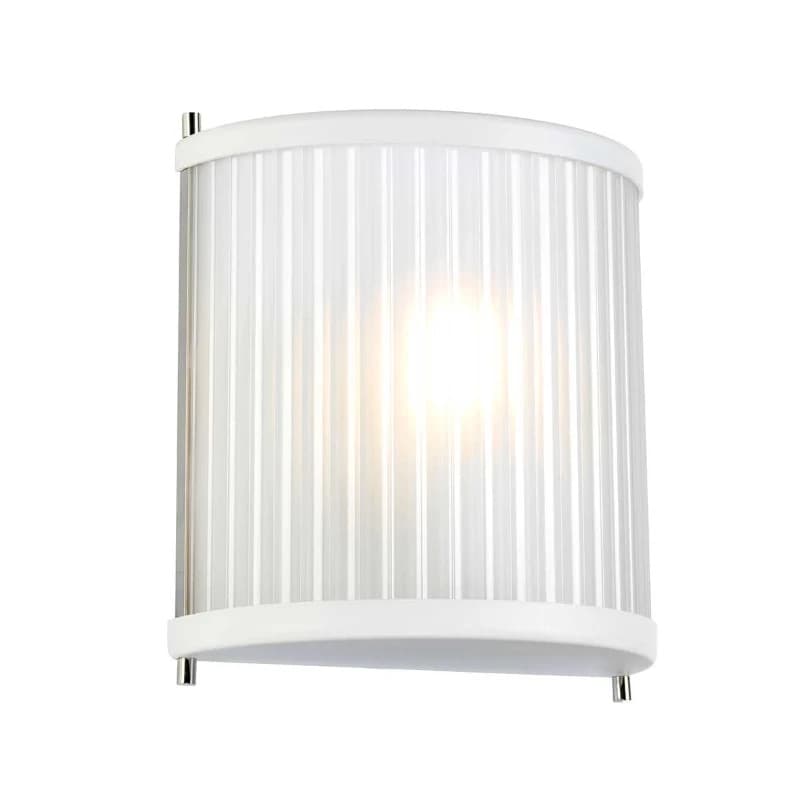 Elstead Lighting LED Wandlamp Corona | 1X E27 Max 60W | White Satin Painted/ Polished Nickel