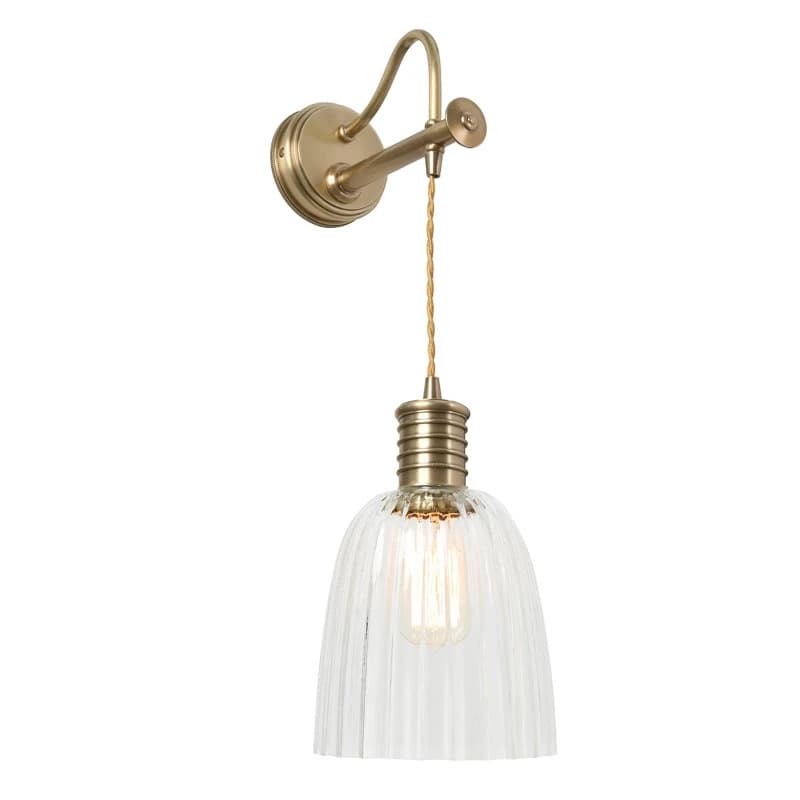 Elstead Lighting LED Wandlamp Douille | 1X E27 Max 60W | Aged Brass
