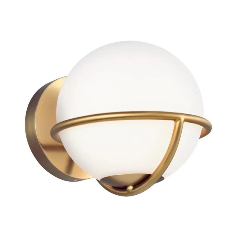 Feiss LED Wandlamp Apollo | 3W 3000K 300Lm 830 | Dimbaar | Burnished Brass