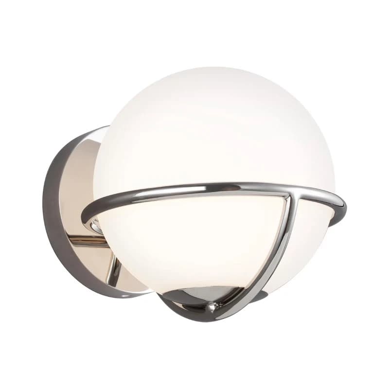 Feiss LED Wandlamp Apollo | 3W 3000K 300Lm 830 | Dimbaar | Polished Nickel