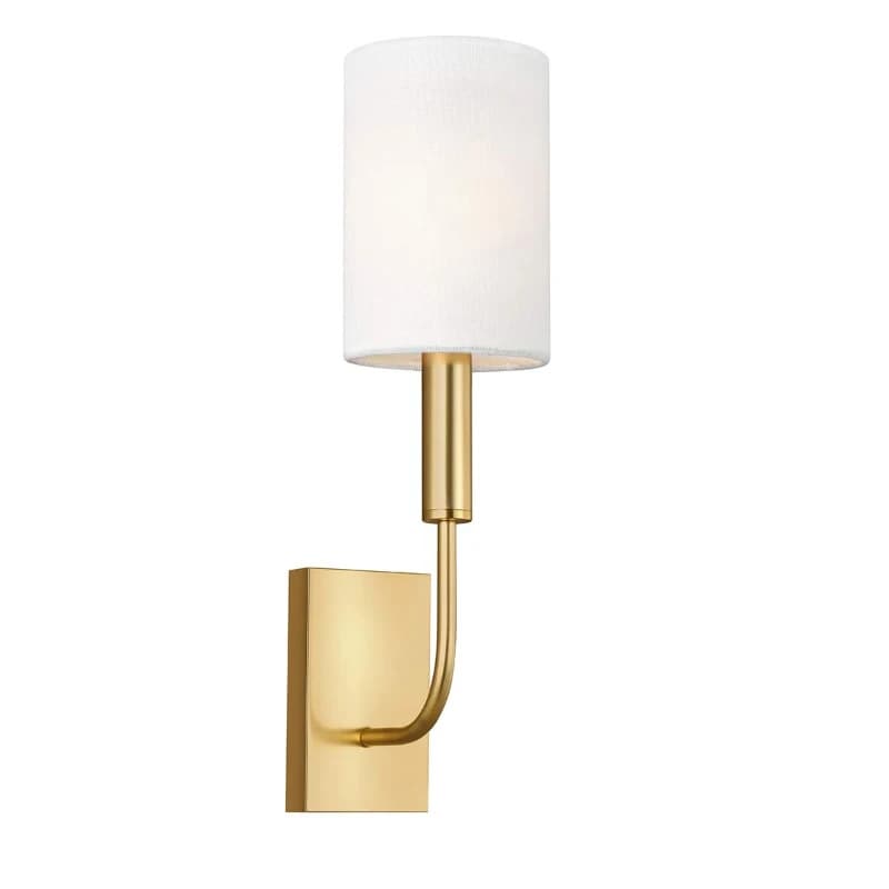Feiss LED Wandlamp Brianna | 1X E14 Max 60W | Burnished Brass