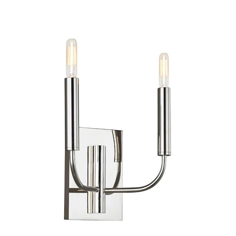 Feiss LED Wandlamp Brianna | 2X E14 Max 60W | Polished Nickel thumbnail 2