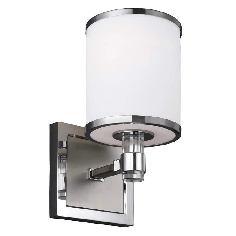 Feiss LED Wandlamp Prospect Park | 1X E27 Max 60W | Satin Nickel with Chrome