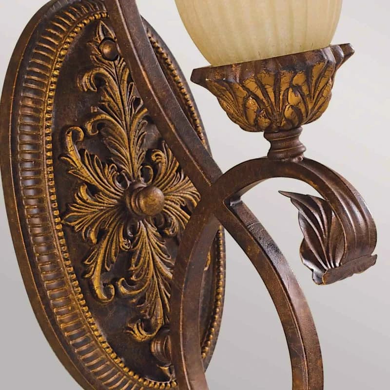 Feiss LED Wandlamp Sonoma Valley | 1X E27 Max 60W | Aged Tortoise Shell thumbnail 2