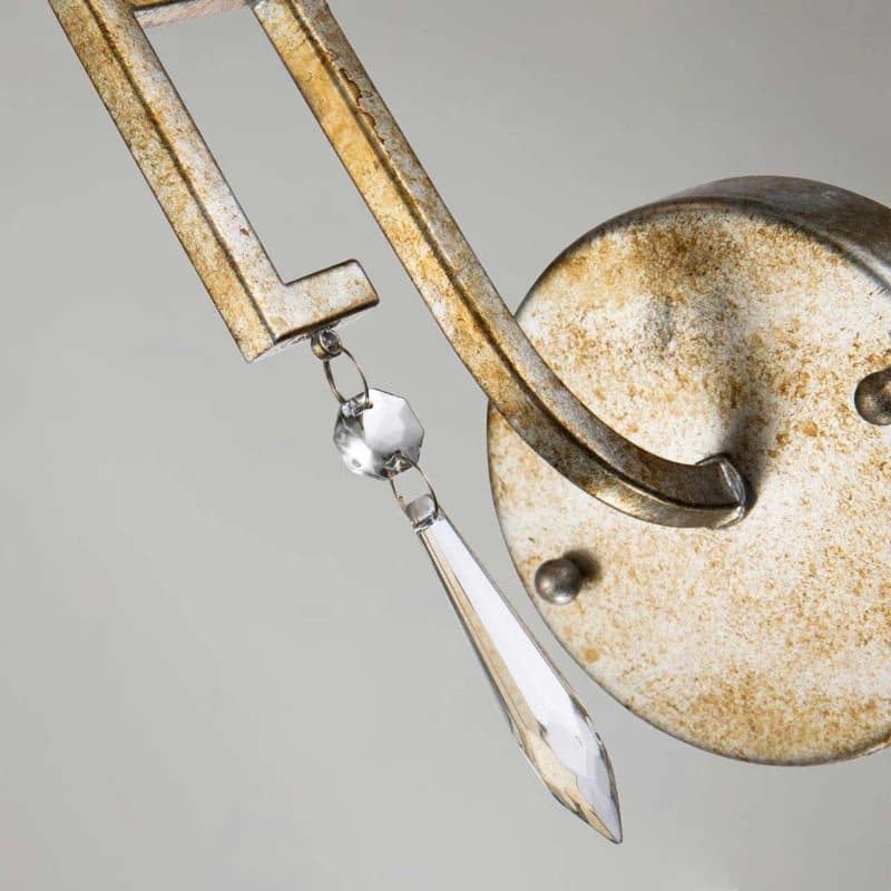 Gilded Nola LED Wandlamp Lemuria | 1X E14 Max 40W | Distressed Gold, Ivory Shade thumbnail 2