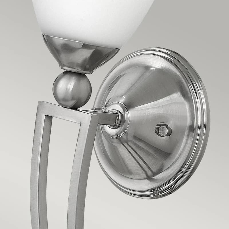 Hinkley LED Wandlamp Bolla | 1X E27 Max 60W | Brushed Nickel thumbnail 2