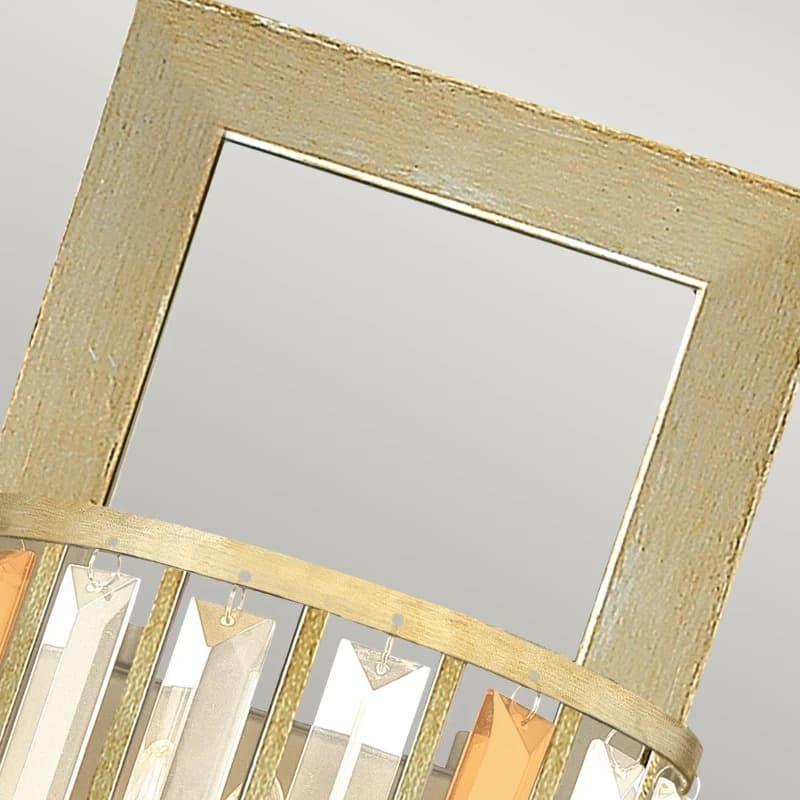 Hinkley LED Wandlamp Gemma | 2X E14 Max 60W | Silver Leaf thumbnail 2