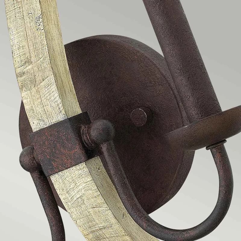 Hinkley LED Wandlamp Middlefield | 2X E14 Max 60W | Iron Rust thumbnail 2