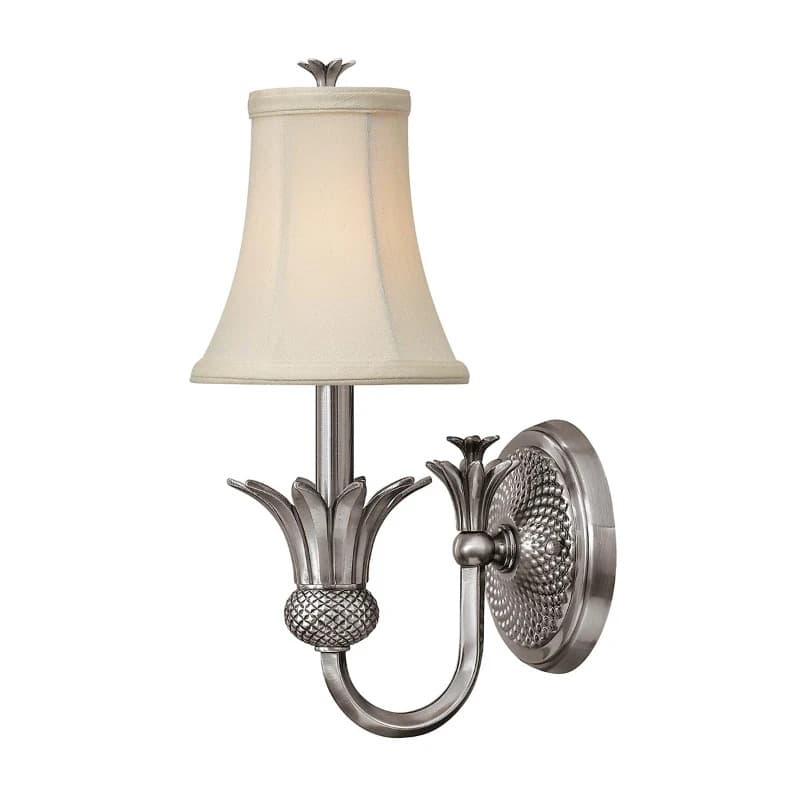 Hinkley LED Wandlamp Plantation | 1X E14 Max 40W | Polished Antique Nickel