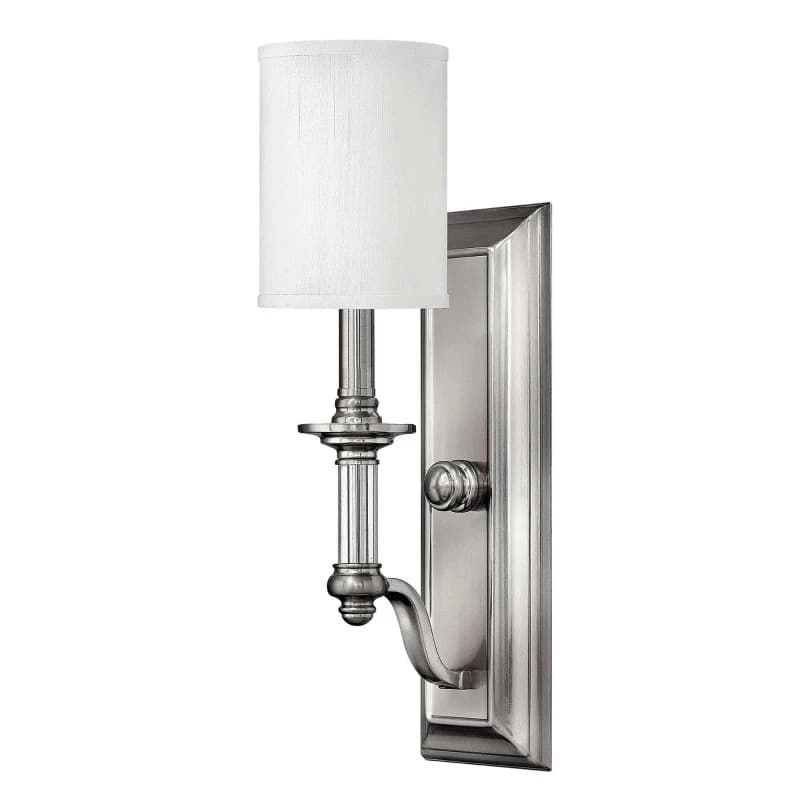 Hinkley LED Wandlamp Sussex | 1X E14 Max 40W | Brushed Nickel