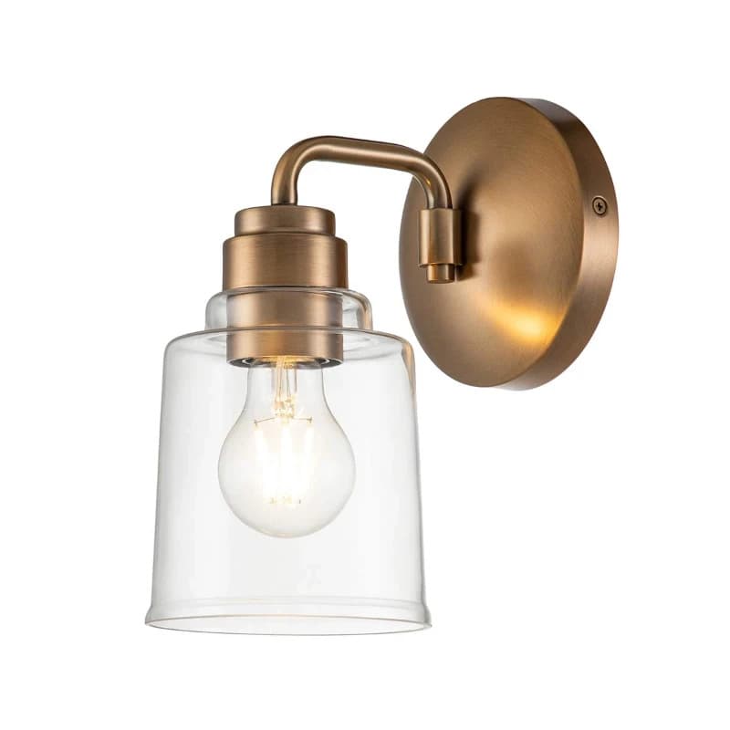 Kichler LED Wandlamp Aivian | 1X E27 Max 60W | Weathered Brass