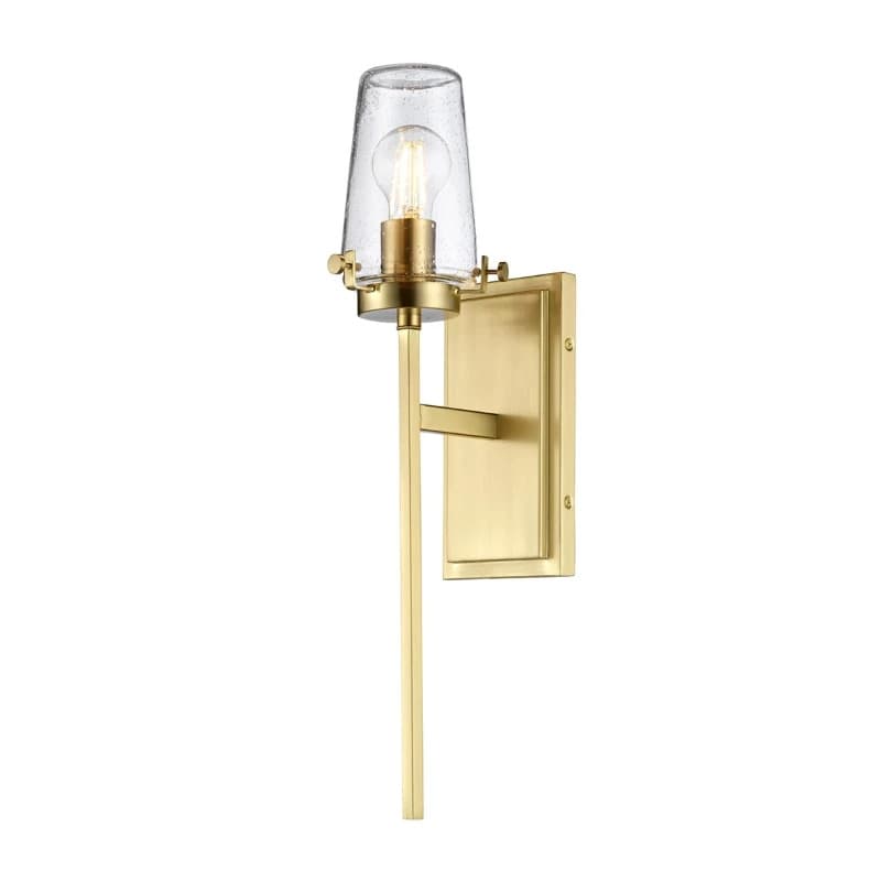 Kichler LED Badkamerarmatuur Alton | 1X E27 Max 40W | IP44 | Brushed Brass