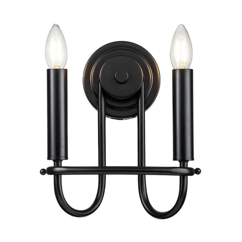 Kichler LED Wandlamp Capitol Hill | 2X E14 Max 40W | Black