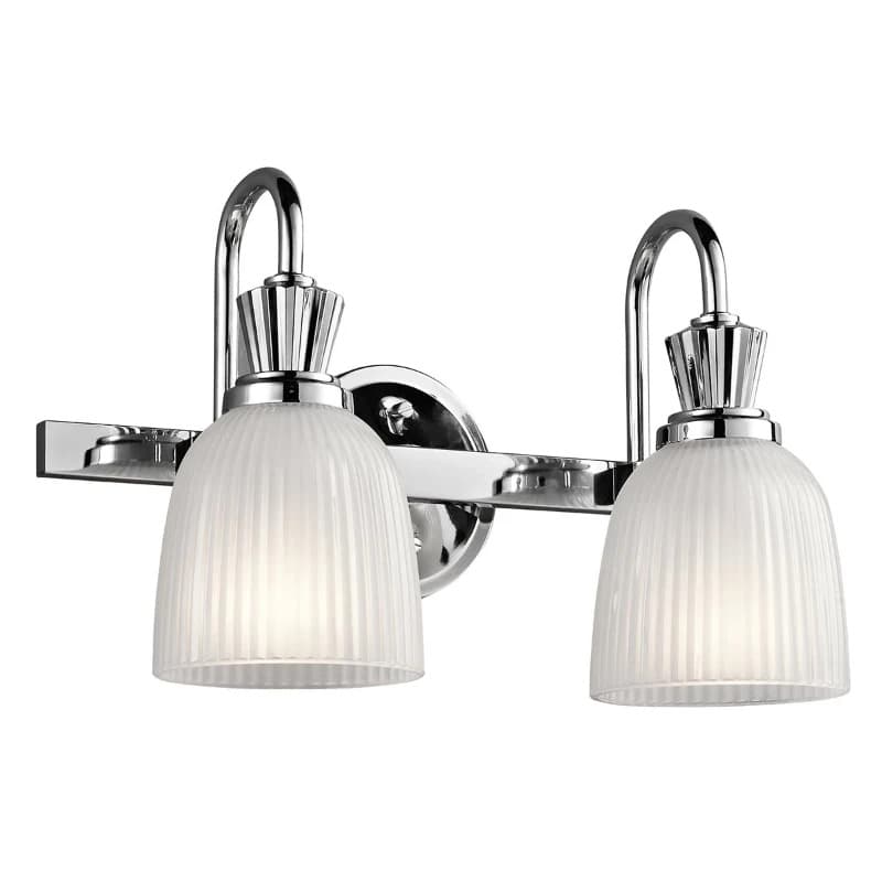 Kichler LED Badkamerarmatuur Cora | 3W 3000K 300Lm 830 | IP44 | Dimbaar | Polished Chrome