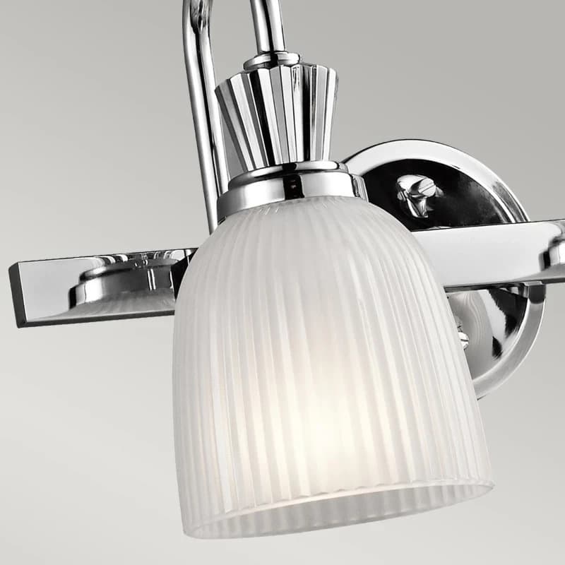 Kichler LED Badkamerarmatuur Cora | 3W 3000K 300Lm 830 | IP44 | Dimbaar | Polished Chrome thumbnail 2