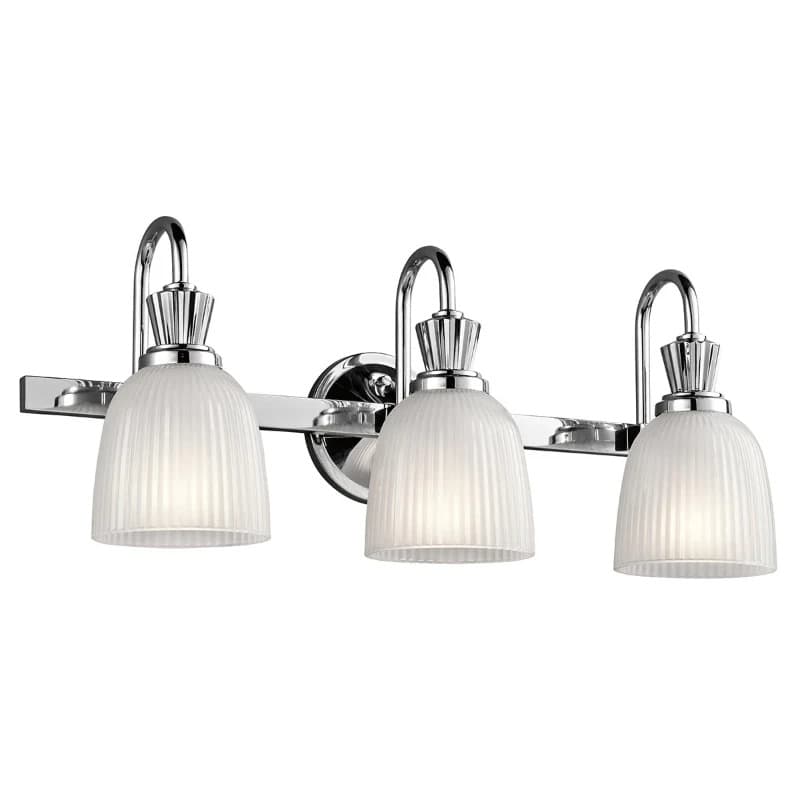 Kichler LED Badkamerarmatuur Cora | 3W 3000K 300Lm 830 | IP44 | Dimbaar | Polished Chrome