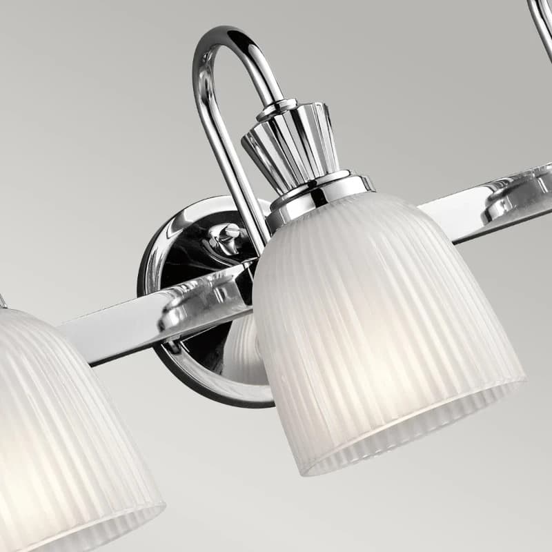 Kichler LED Badkamerarmatuur Cora | 3W 3000K 300Lm 830 | IP44 | Dimbaar | Polished Chrome thumbnail 2