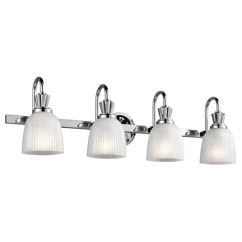 Kichler LED Badkamerarmatuur Cora | 3W 3000K 300Lm 830 | IP44 | Dimbaar | Polished Chrome