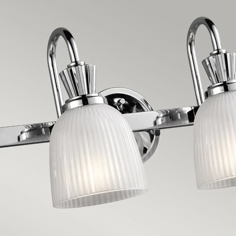 Kichler LED Badkamerarmatuur Cora | 3W 3000K 300Lm 830 | IP44 | Dimbaar | Polished Chrome thumbnail 2