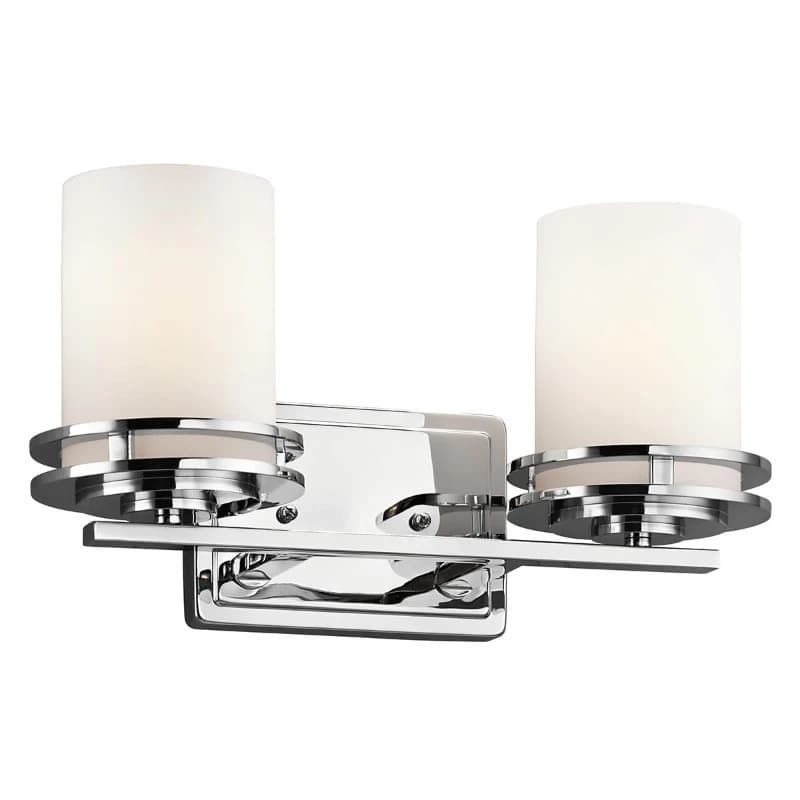 Kichler LED Badkamerarmatuur Hendrik | 3W 3000K 300Lm 830 | IP44 | Dimbaar | Polished Chrome
