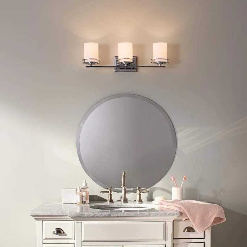 Kichler LED Badkamerarmatuur Hendrik | 3W 3000K 300Lm 830 | IP44 | Dimbaar | Polished Chrome thumbnail 2