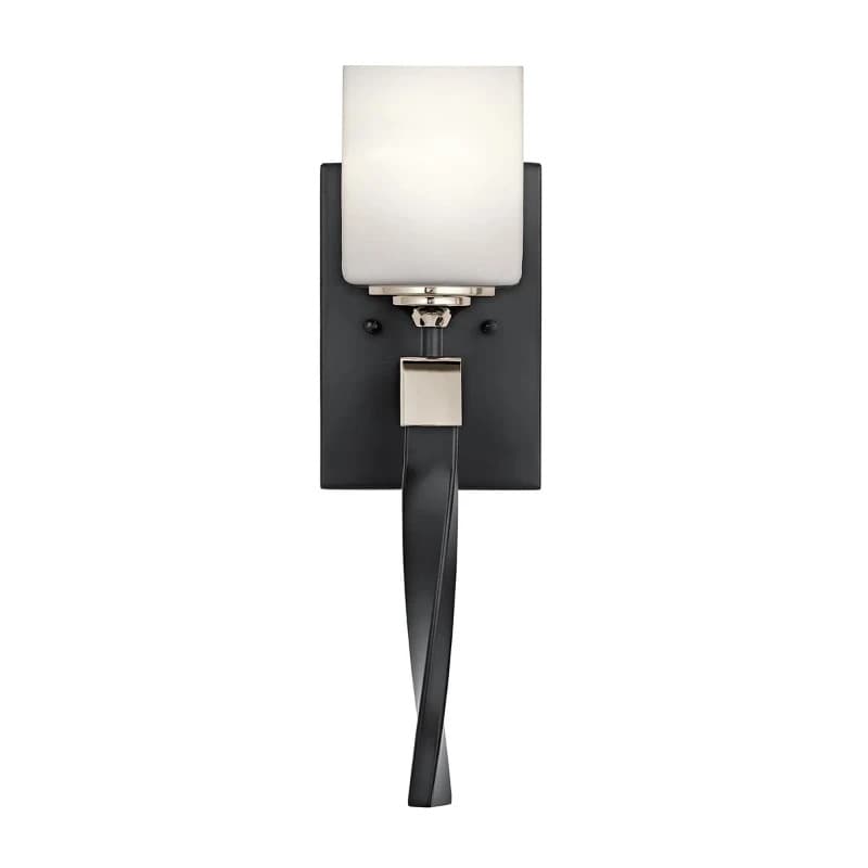 Kichler LED Wandlamp Marette | 3W 3000K 300Lm 830 | IP44 | Black and Nickel thumbnail 2