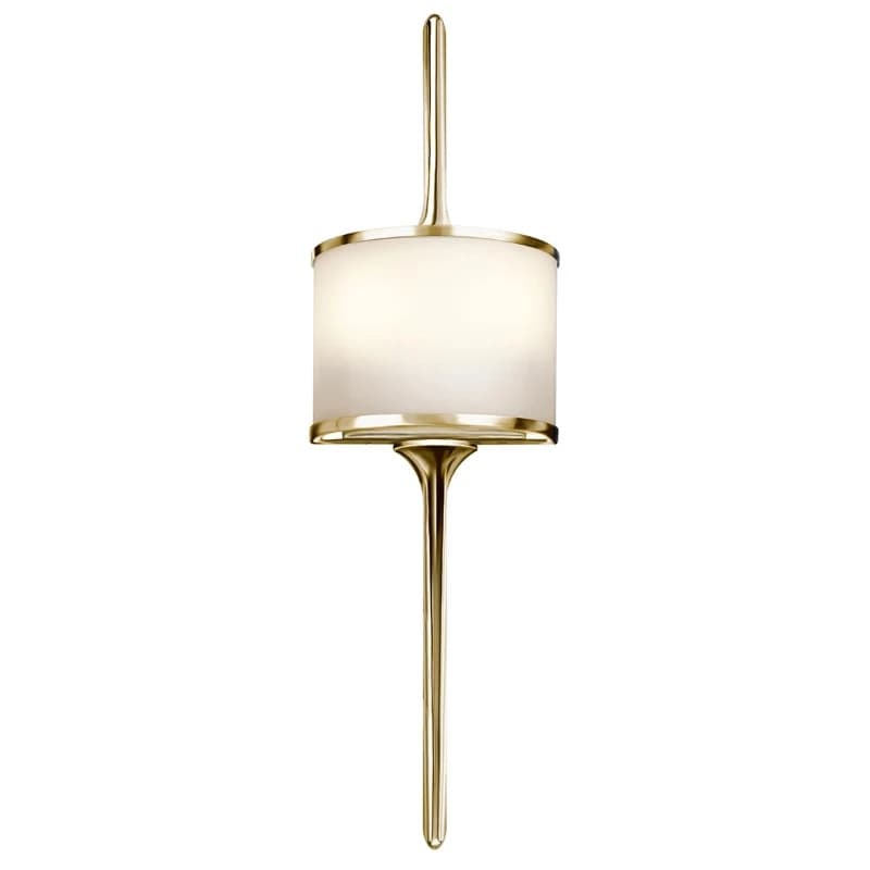 Kichler LED Wandlamp Mona | 3W 3000K 300Lm 830 | IP44 | Dimbaar | Polished Brass
