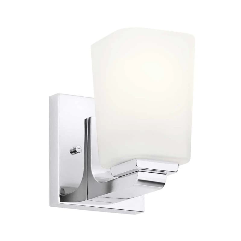 Kichler LED Wandlamp Roehm | 3W 3000K 300Lm 830 | IP44 | Dimbaar | Polished Chrome