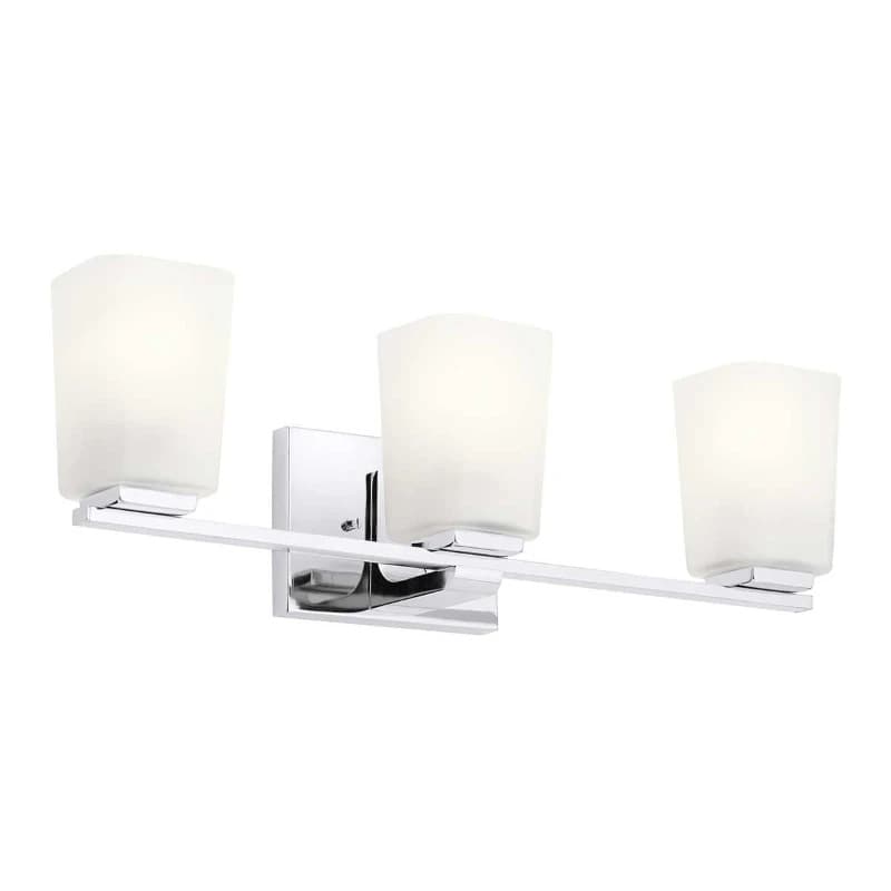 Kichler LED Wandlamp Roehm | 3W 3000K 300Lm 830 | IP44 | Dimbaar | Polished Chrome