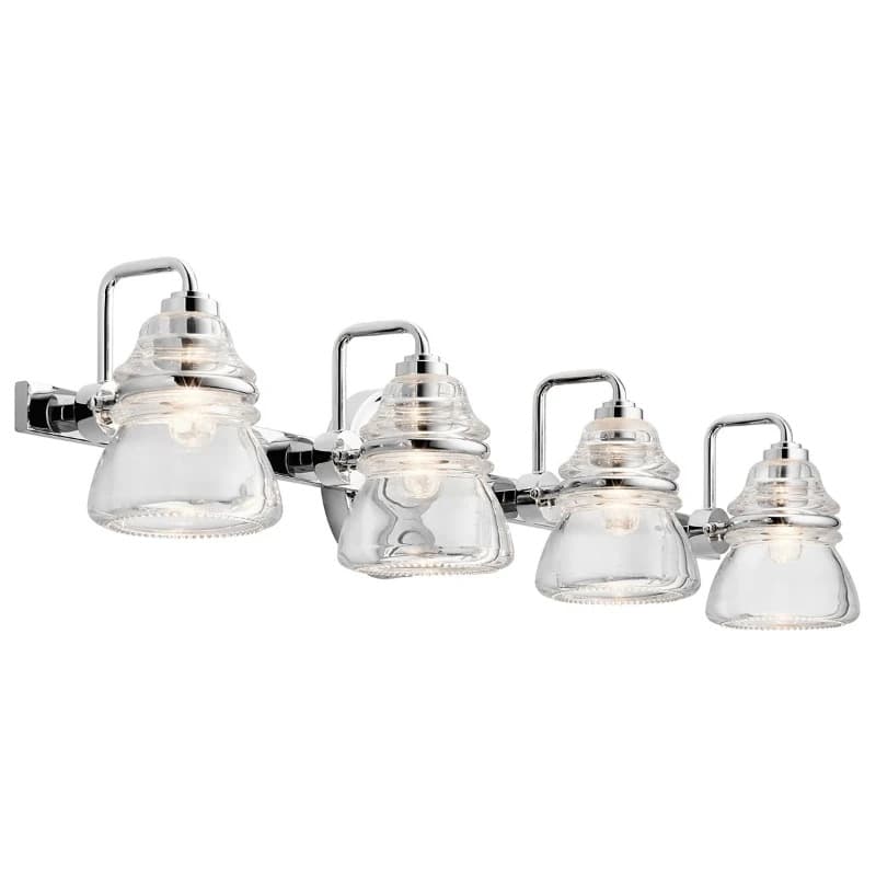Kichler LED Badkamerarmatuur Talland | 3W 3000K 300Lm 830 | IP44 | Dimbaar | Polished Chrome