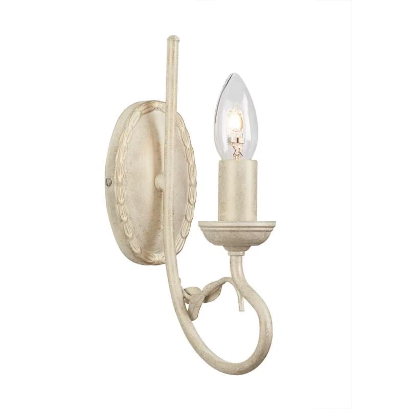 Elstead Lighting LED Wandlamp Olivia | 1X E14 Max 60W | Ivory/Gold Patina