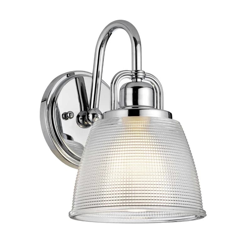 Quoizel LED Wandlamp Dublin | 3W 3000K 300Lm 830 | IP44 | Dimbaar | Polished Chrome