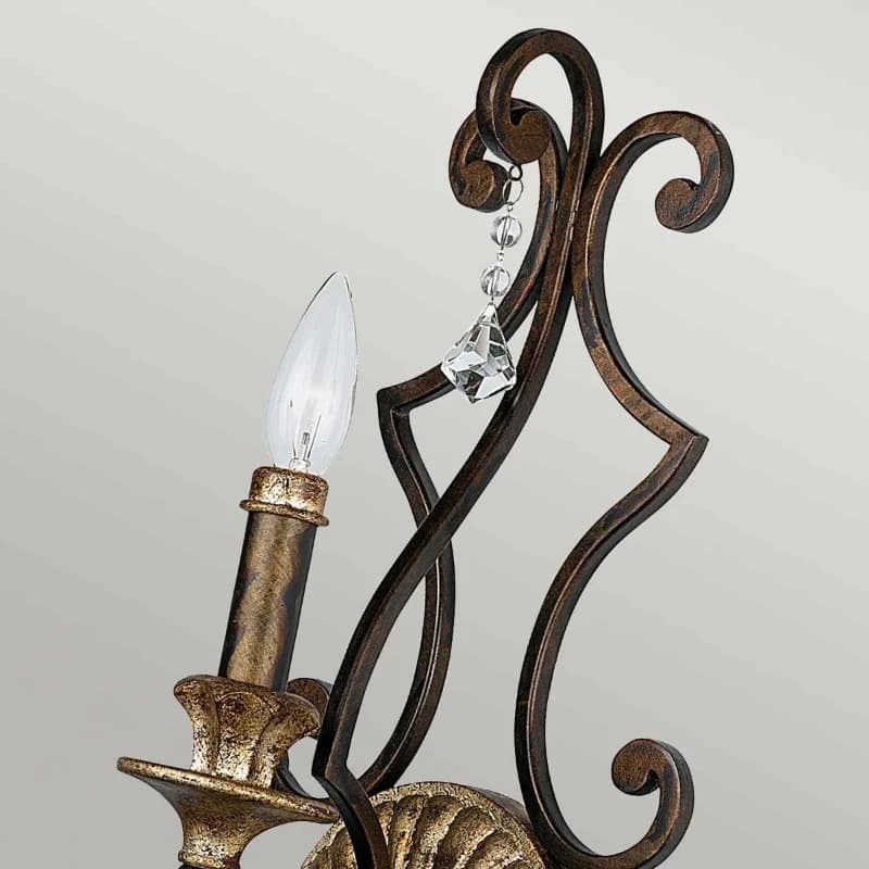 Quoizel LED Wandlamp Marquette | 1X E14 Max 60W | Heirloom thumbnail 2