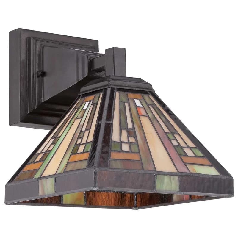 Quoizel Tifanny LED Wandlamp Stephen | 1X E27 Max 60W | Vintage Bronze thumbnail 2