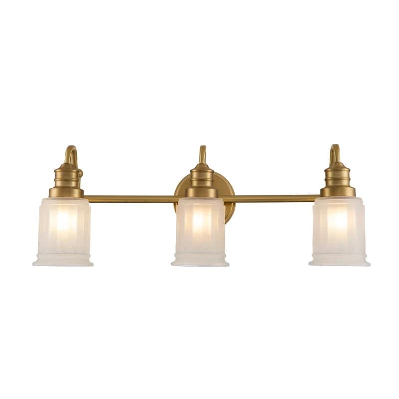 Quoizel LED Badkamerarmatuur Swell | 3W 3000K 300Lm 830 | IP44 | Dimbaar | Brushed Brass