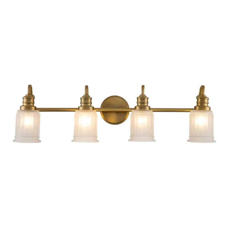 Quoizel LED Badkamerarmatuur Swell | 3W 3000K 300Lm 830 | IP44 | Dimbaar | Brushed Brass