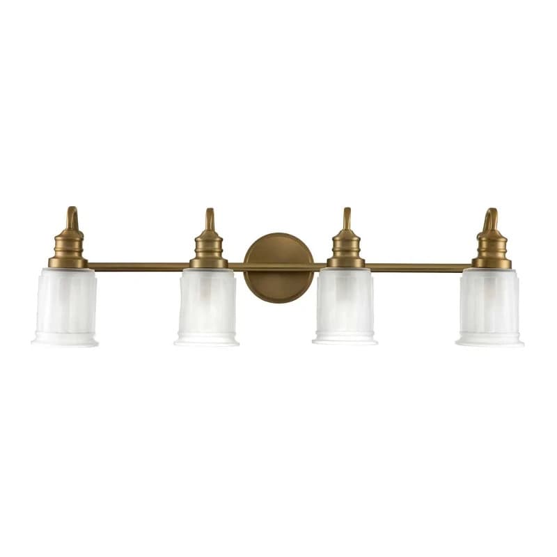 Quoizel LED Badkamerarmatuur Swell | 3W 3000K 300Lm 830 | IP44 | Dimbaar | Brushed Brass thumbnail 2
