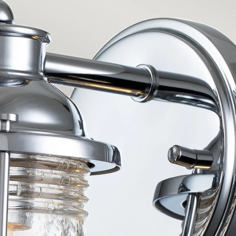 Kichler LED Badkamerarmatuur Ashland Bay | 1X E27 Max 60W | IP44 | Polished Chrome thumbnail 2