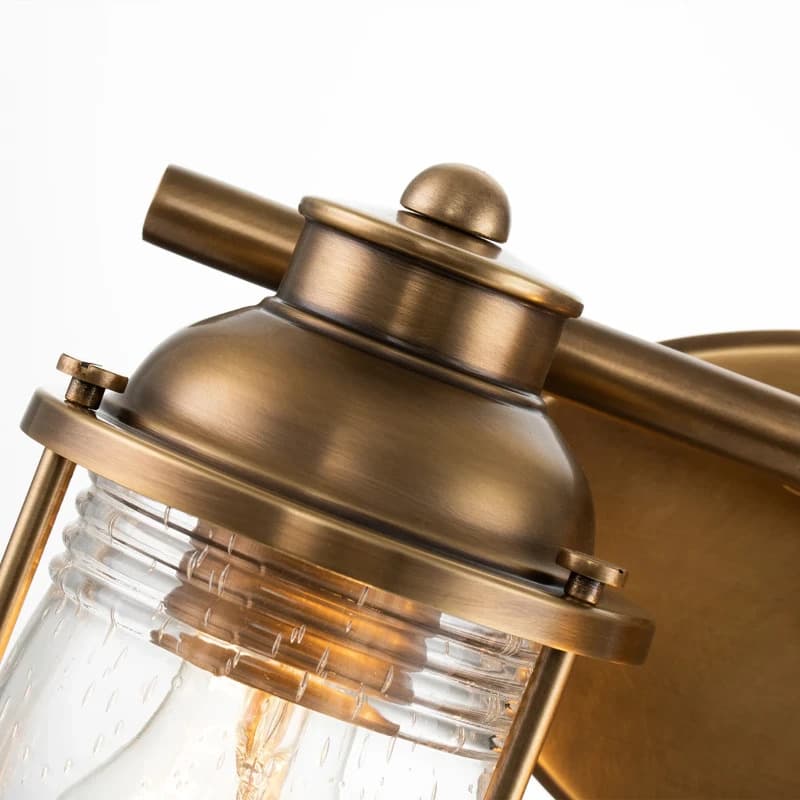 Kichler LED Badkamerarmatuur Ashland Bay | 2X E27 Max 60W | IP44 | Natural Brass thumbnail 2