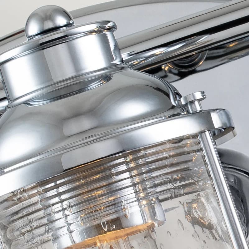 Kichler LED Badkamerarmatuur Ashland Bay | 3X E27 Max 60W | IP44 | Polished Chrome thumbnail 2