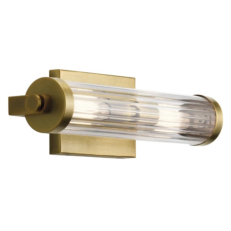 Kichler LED Wandlamp Azores | 2X E14 Max 40W | IP44 | Natural Brass