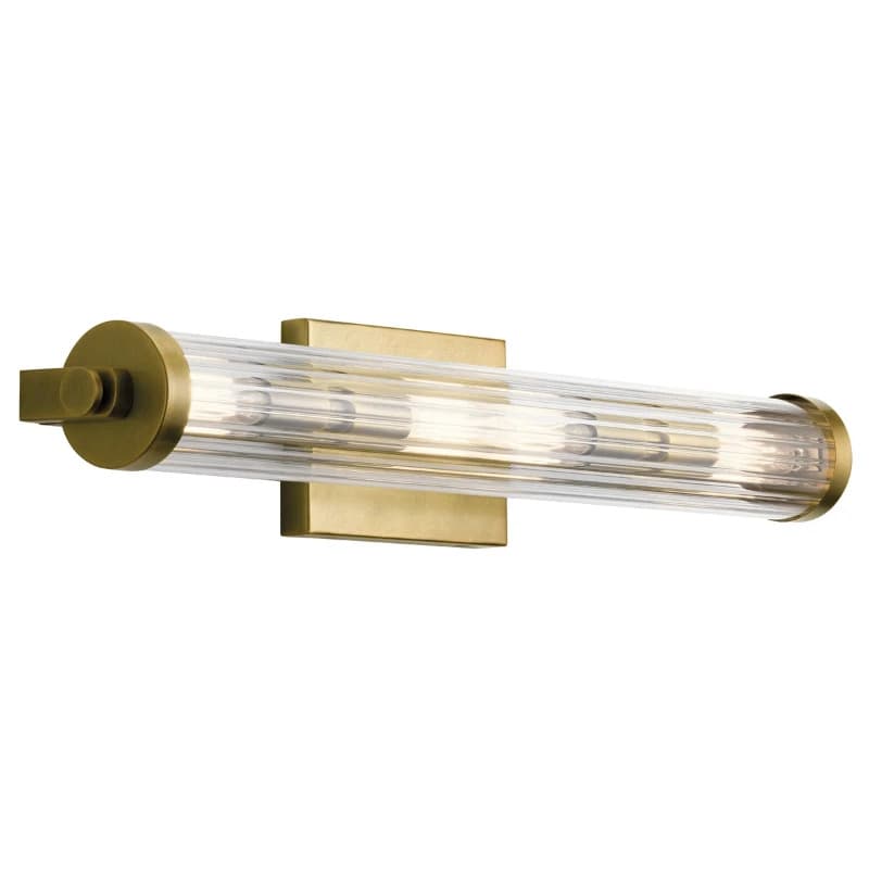 Kichler LED Wandlamp Azores | 4X E14 Max 40W | IP44 | Natural Brass