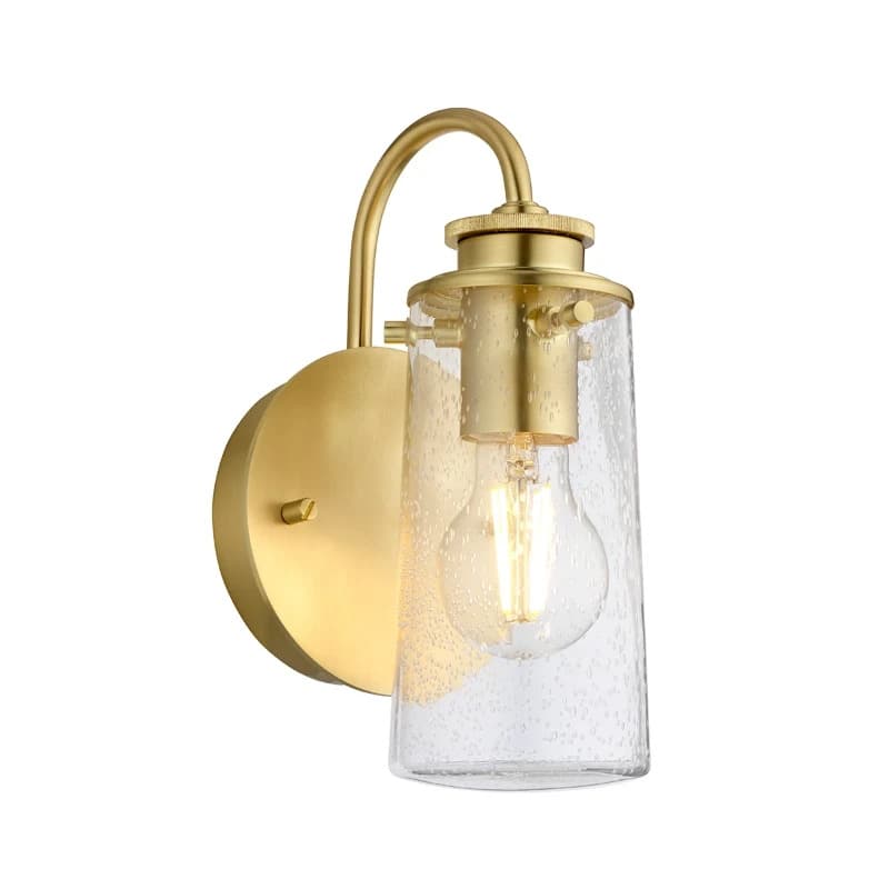 Kichler LED Wandlamp Braelyn | 1X E27 Max 40W | IP44 | Brushed Brass