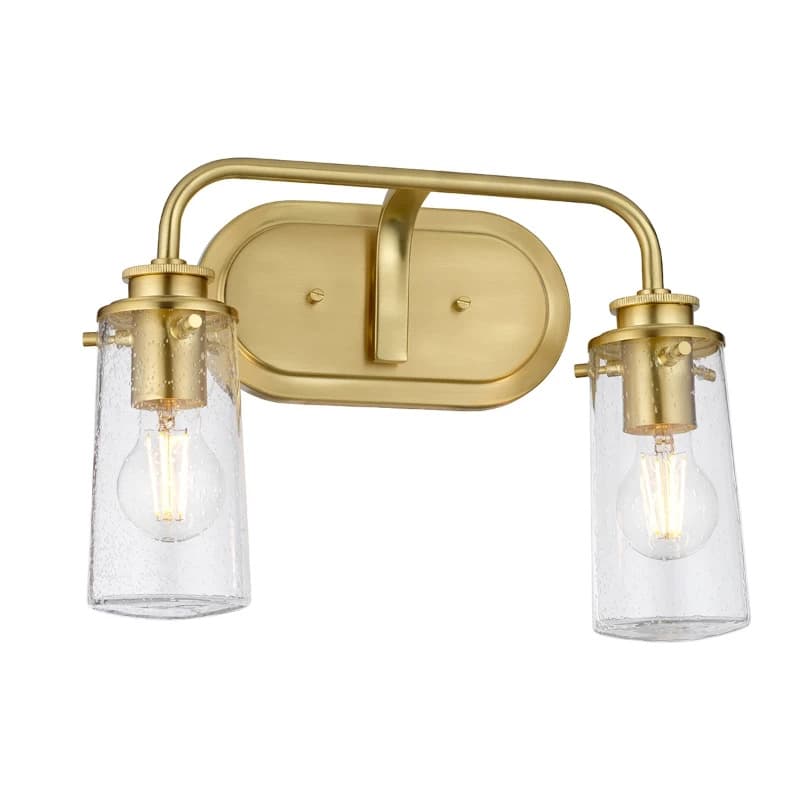 Kichler LED Wandlamp Braelyn | 2X E27 Max 40W | IP44 | Brushed Brass