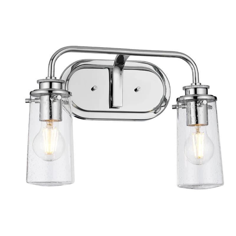 Kichler LED Wandlamp Braelyn | 2X E27 Max 40W | IP44 | Polished Chrome