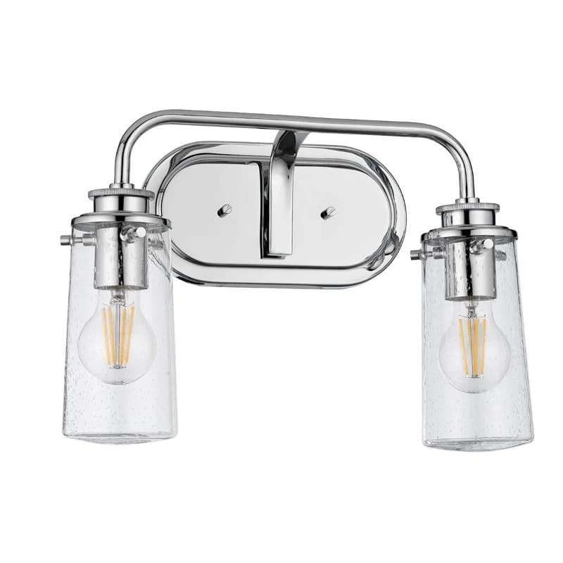 Kichler LED Wandlamp Braelyn | 2X E27 Max 40W | IP44 | Polished Chrome thumbnail 2